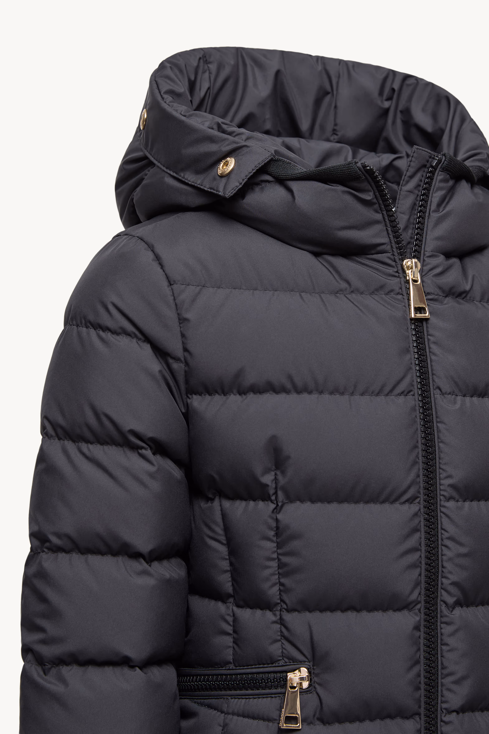 Doudoune à capuche bordée de shearling Boedette Fille Noir Moncler 4